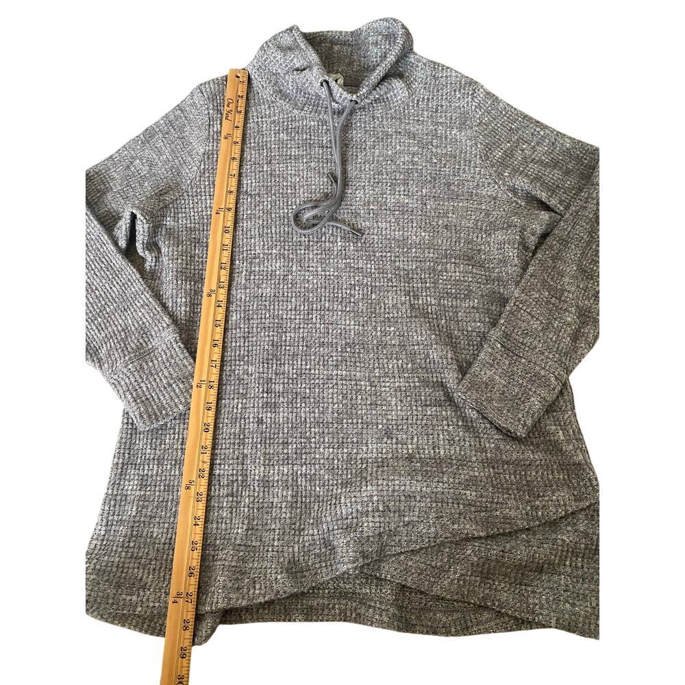 Ideology Cowl-Neck Tulip-Hem Top Deep Charcoal Athleisure Casual Women 2X - Picture 7 of 9